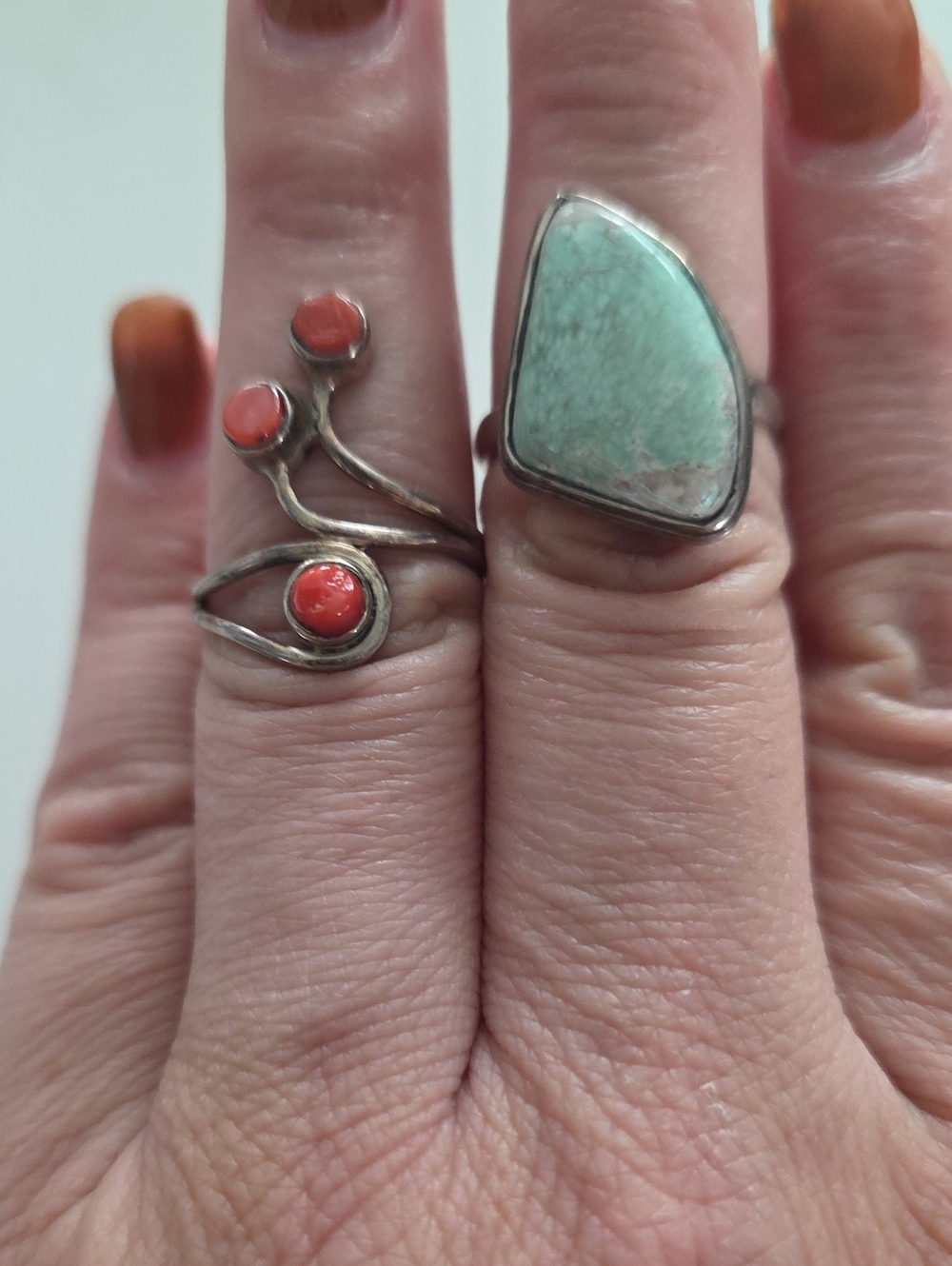 NEW Size 8.5 Genuine Sterling Silver Rings - Picture 3 of 7